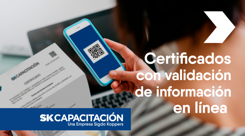 SK Capacitación incorpora código QR para la verificación de sus certificados